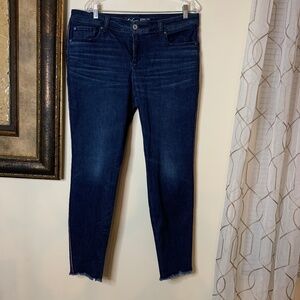 INC Blue Denim Skinny Leg Jeans, Size 16